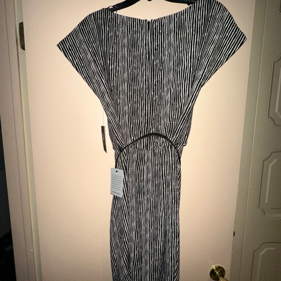 Vince Camuto Black and White Striped Dress - Picture 5 of 14
